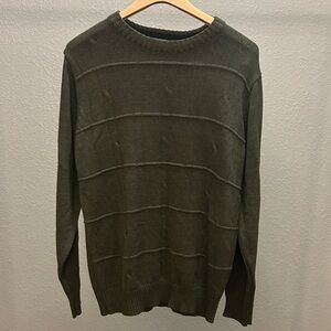 Oscar de La Renta Olive Green Cable Knit
Sweater